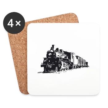 The train - Coasters (set of 4) - white - Front