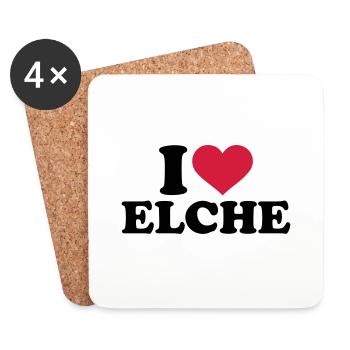 Elch - Untersetzer (4er-Set) - Weiß - Vorne