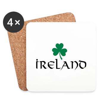 Ireland - St. Patrick's Day - Coasters (set of 4) - white - Front