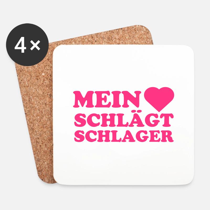 Snapback Cap - Untersetzer (4er-Set) - Weiß