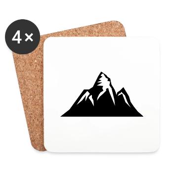 mountain - Untersetzer (4er-Set) - Weiß - Vorne