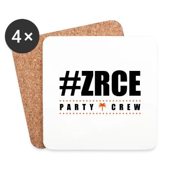 zrce party crew - Untersetzer (4er-Set) - Weiß - Vorne