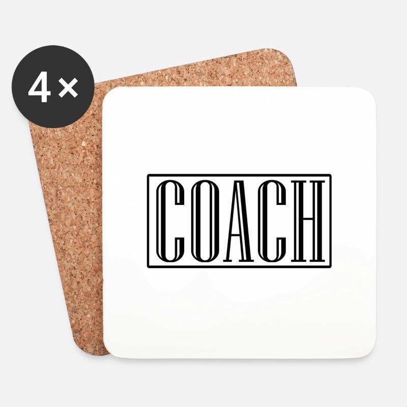 COACH TRAINER - Untersetzer (4er-Set) - Weiß