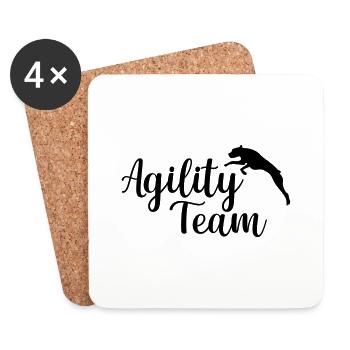 Agility team dog sports - Coasters (set of 4) - white - Front