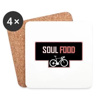 VNTS148 soul food - Dessous de verre (lot de 4) - blanc - Devant