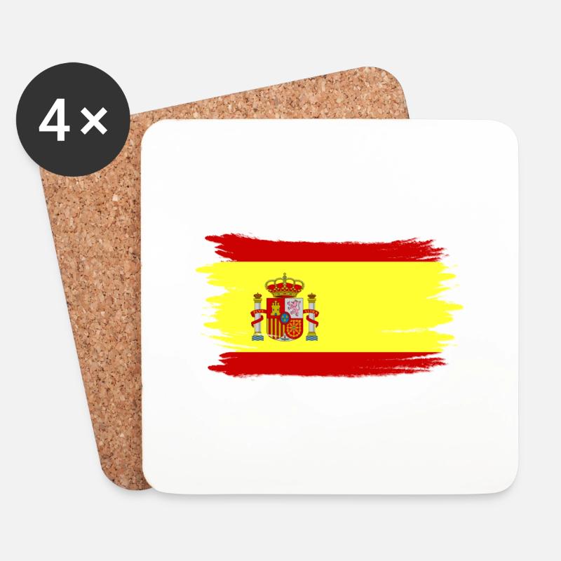 Spain - Untersetzer (4er-Set) - Weiß