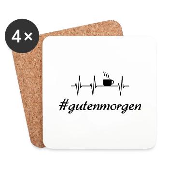 Kaffee - Untersetzer (4er-Set) - Weiß - Vorne