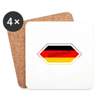 Germany Germany - Coasters (set of 4) - white - Front