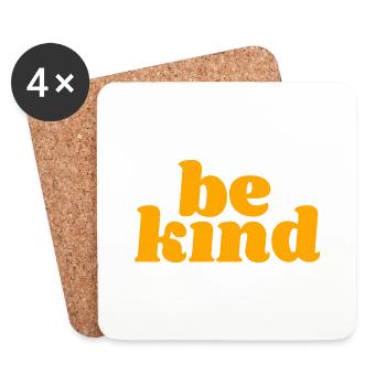 be kind - Untersetzer (4er-Set) - Weiß - Vorne