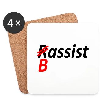 Bassist-Rechtschreibfehler Version 1-Satire - Untersetzer (4er-Set) - Weiß - Vorne