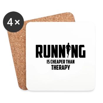 Running Run Runner Trailrun Hobby Sport - Coasters (set of 4) - white - Front