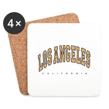 los angeles californië - Onderzetters (4 stuks) - wit - Voor