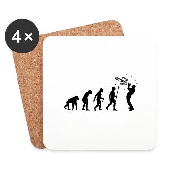 ARRÊTEZ DE ME SUIVRE - Dessous de verre (lot de 4) - blanc - Devant