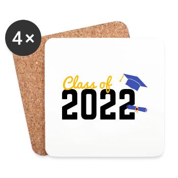 Class of 2022 - Graduation in 2022, University - Coasters (set of 4) - white - Front
