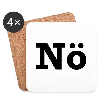 NÖ - Untersetzer (4er-Set) - Weiß - Vorne
