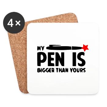 FUNNY SEX GIFT T-SHIRT, MUG, SWEATSHIRT, POLO - Coasters (set of 4) - white - Front