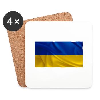 Ukraine - Untersetzer (4er-Set) - Weiß - Vorne