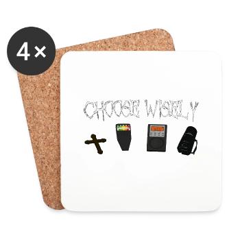 ChooseWisely Phasmo - Coasters (set of 4) - white - Front