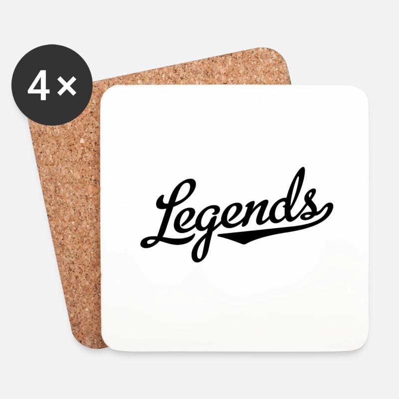 Legends - Untersetzer (4er-Set) - Weiß