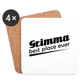 Grimma - Stadt best place ever - Untersetzer (4er-Set) - Weiß - Vorne