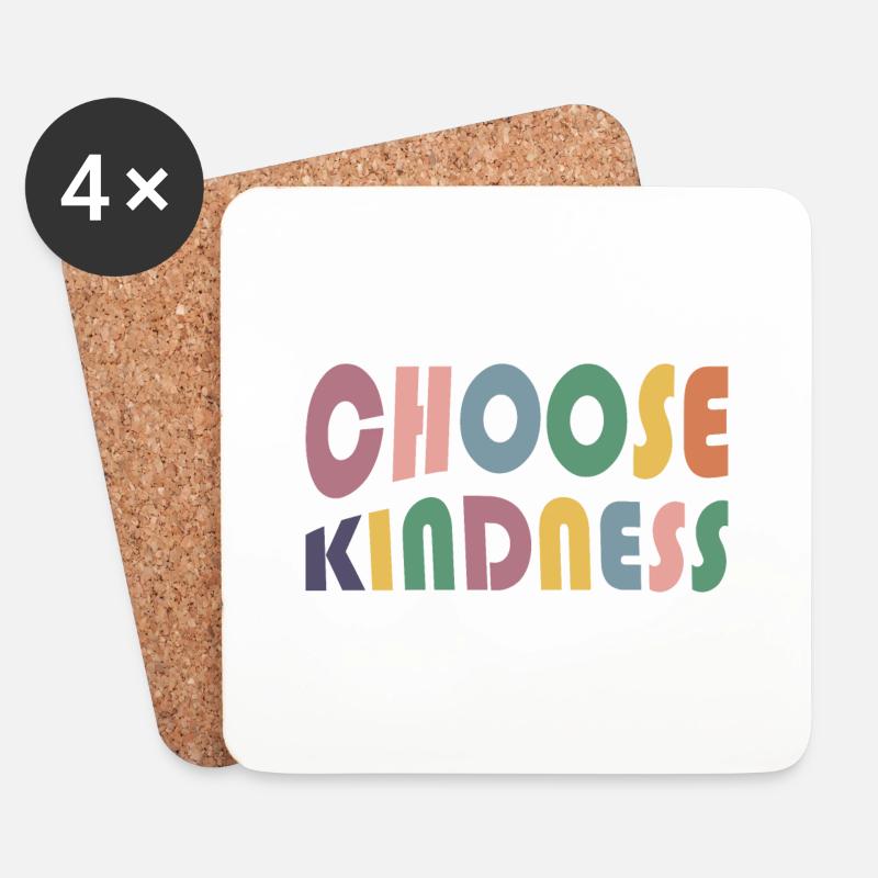 choose kindness - Untersetzer (4er-Set) - Weiß