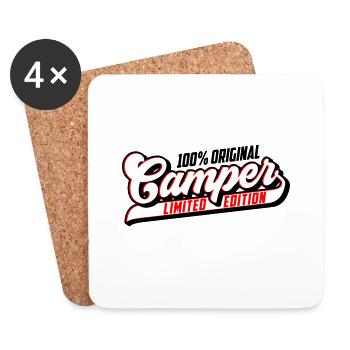100% Original Camper Limited | Farben änderbar - Untersetzer (4er-Set) - Weiß - Vorne