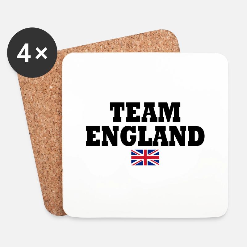 Team england - Untersetzer (4er-Set) - Weiß