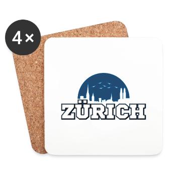 Zürich - Untersetzer (4er-Set) - Weiß - Vorne