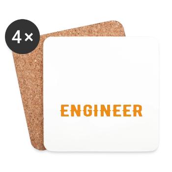 Trust me I am an Engineer - Untersetzer (4er-Set) - Weiß - Vorne