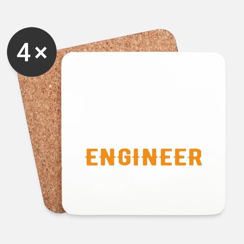 Trust me I am an Engineer - Untersetzer (4er-Set) - Weiß