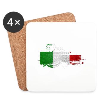 Italien Italienisch Rom Europa Italien Italien Mailand - Untersetzer (4er-Set) - Weiß - Vorne
