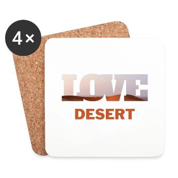 T-shirt Desert Holiday Beach Sunshine Cadeau - Dessous de verre (lot de 4) - blanc - Devant