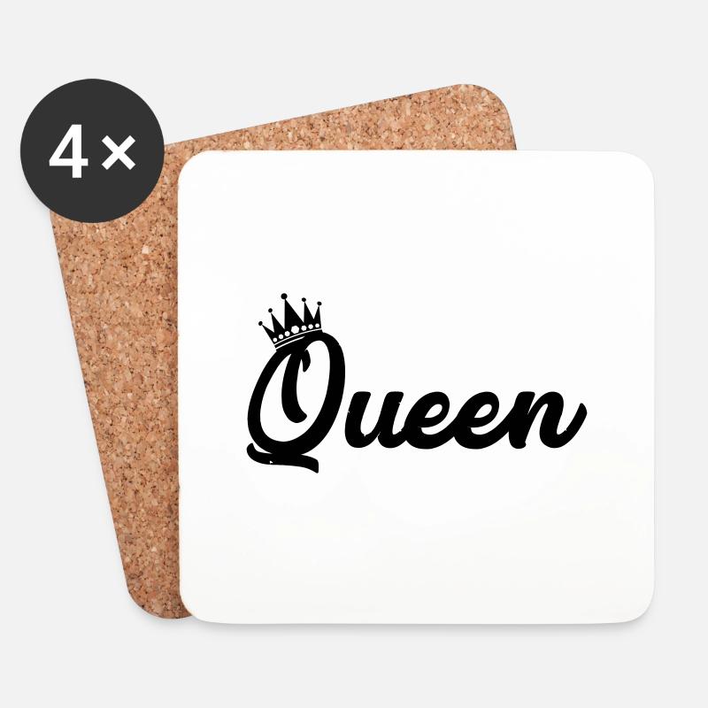 Queen - Untersetzer (4er-Set) - Weiß