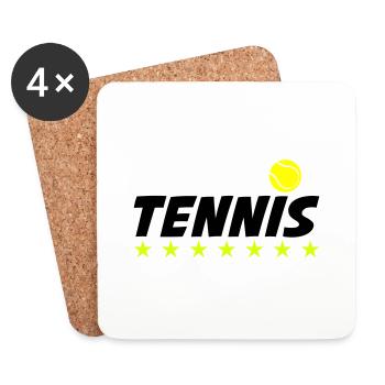 tennis 01 - Coasters (set of 4) - white - Front