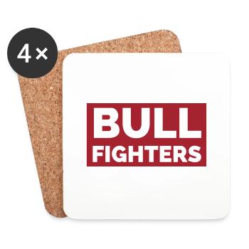 Bull Fighters - Untersetzer (4er-Set) - Weiß - Vorne