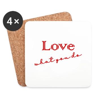 CITATION,CITATIONS,MESSAGE, MESSAGE,HUMOUR - Dessous de verre (lot de 4) - blanc - Devant