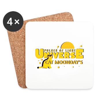 Universe - Science - Coasters (set of 4) - white - Front