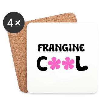 frangine cool - Dessous de verre (lot de 4) - blanc - Devant