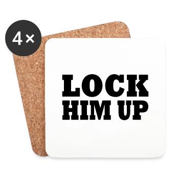Lock him up - Coasters (set of 4) - white - Front
