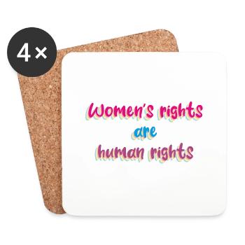 Women's rights - Coasters (set of 4) - white - Front