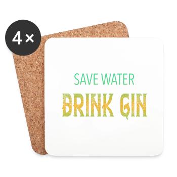 gin - Coasters (set of 4) - white - Front