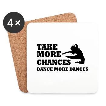 Dancing Dance Music - Untersetzer (4er-Set) - Weiß - Vorne