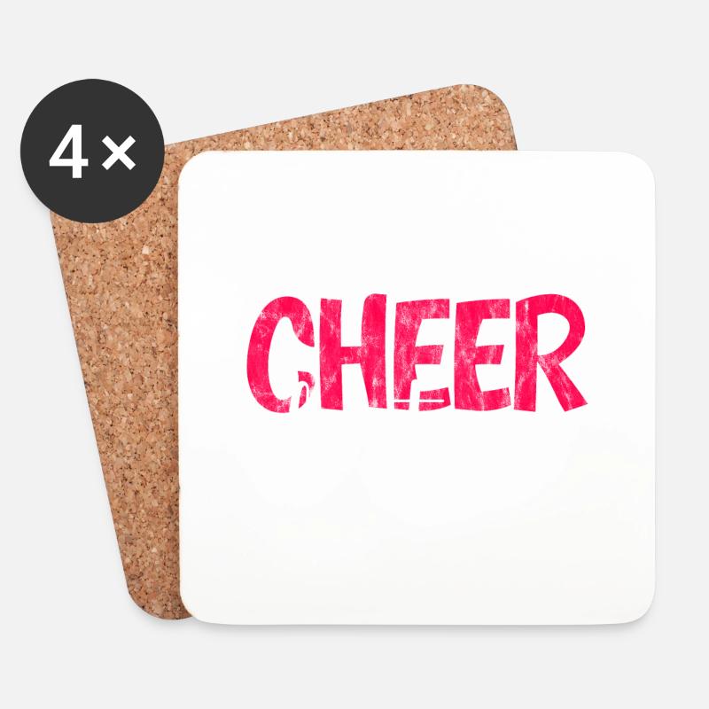 Cheer Besties 3 - Untersetzer (4er-Set) - Weiß