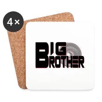 GROßER BRUDER - Untersetzer (4er-Set) - Weiß - Vorne