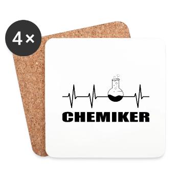 Chemie - Untersetzer (4er-Set) - Weiß - Vorne