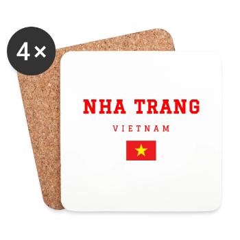 Nha Trang Vietnam - Untersetzer (4er-Set) - Weiß - Vorne