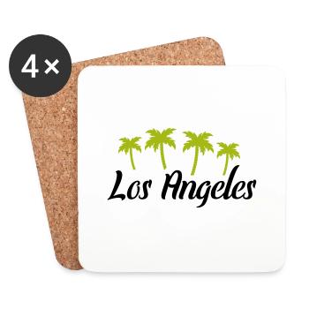 los angeles - Untersetzer (4er-Set) - Weiß - Vorne