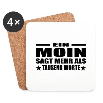 Moin - Untersetzer (4er-Set) - Weiß - Vorne
