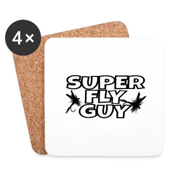 Cool Fly Fishing - Coasters (set of 4) - white - Front