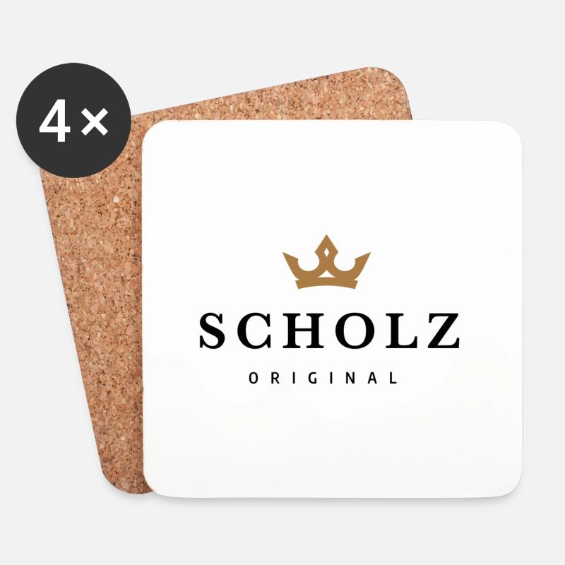 Scholz - Untersetzer (4er-Set) - Weiß